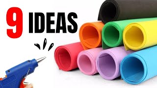 9 AMAZING FOAM SHEET DIY CRAFT IDEAS  AMAZING DIYS WITH FOAM [upl. by Kesia865]