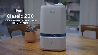 Levoit Ultrasonic Cool Mist Humidifier Classic 200 [upl. by Anayd864]