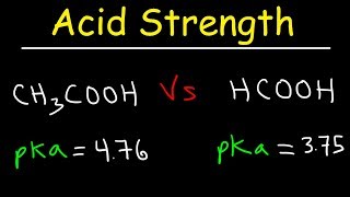 pKa Ka and Acid Strength [upl. by Anneliese]