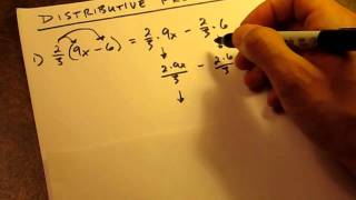 How To  Distributive Property Fractions [upl. by Hulda482]