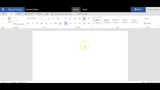 How to create a Microsoft Word Online document [upl. by Esojnauj]