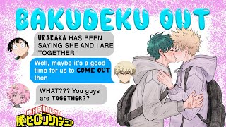 BakuDeku COMES OUT after IzuOcha Rumors 😨 BNHA Texts  MHA Chat [upl. by Heer]