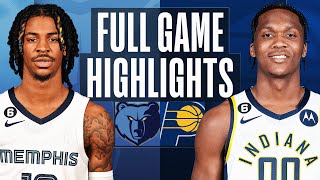 GRIZZLIES at PACERS  FULL GAME HIGHLIGHTS  January 14 2023 [upl. by Itnavart706]