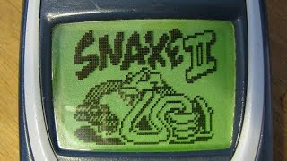 Snake II Nokia 3310  2000  Nokia Game By GamesSky [upl. by Drewett]