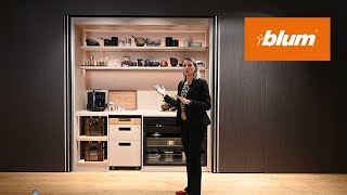 Pocketsystems Hide large living areas  Blum  interzum 2019 [upl. by Maida]