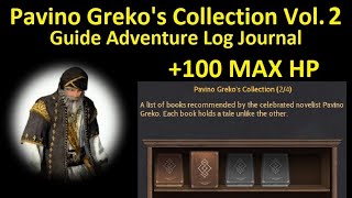 Pavino Grekos Collection Volume 2 Book 8 Adventurer Log Journal Old Moon BDO Black Desert Online [upl. by Fakieh]