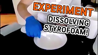 EXPERIMENT  Dissolving styrofoam [upl. by Vasilis]