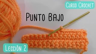 Crochet para principiantes punto bajo [upl. by Codel541]