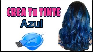 Como PREPARAR TINTE AZUL💆¡Pinta tu cabello SIN maltratarlo 🏡 [upl. by Akeme]