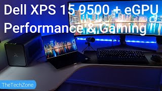 Dell XPS 15 95002020 eGPU  RTX3080 Performance  Gaming [upl. by Fremont]