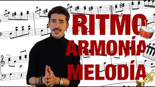 3 CONCEPTOS BÁSICOS de la MÚSICA Ritmo Armonía y Melodía Teoría Musical [upl. by Novyert92]