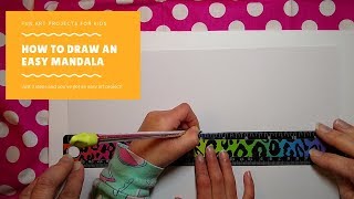 Teach your child how to draw a Mandala in 3 EASY steps [upl. by Clarkson]