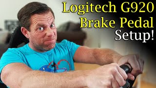 How To Correctly Setup Your Logitech G920 G923 Brake Pedal [upl. by Fillander752]