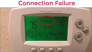 How To Reset Honeywell WIFI Thermostat Connection Failure [upl. by Dohsar]