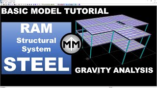 RAM Structural System Steel Tutorial [upl. by Chandless102]