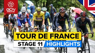 Tour de France 2021 Stage 11 Highlights  Cracks Start To Show amp A Surprise Winner On Mont Ventoux [upl. by Anitnahs]