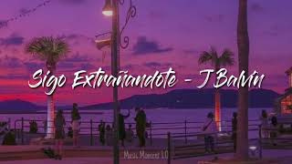 Sigo Extrañandote  J Balvin Letra Lyrics 🎵 [upl. by Feodor]