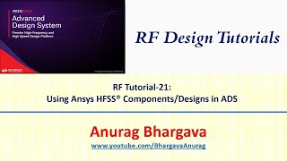 RF Design21 Using Ansys HFSS Components in ADS [upl. by Charmion]