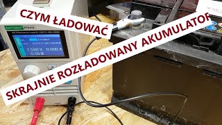 Ładowanie skrajnie rozładowanego akumulatora  prostownikiem [upl. by Treblah]