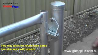 Gate Latch 2 way for round pipe and square [upl. by Larok]