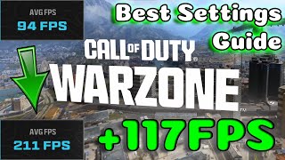 BEST Warzone MW3 MWZ PC Graphics Settings Guide Optimize MAX FPS and Visibility [upl. by Durst]