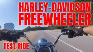 Harley Davidson Freewheeler Test Ride [upl. by Ttevi977]