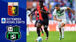 Genoa vs Sassuolo Extended Highlights  Serie A  CBS Sports Golazo [upl. by Rosene]