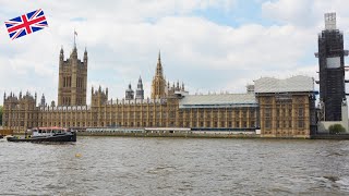 HOUSES OF PARLIAMENT PALACE OF WESTMINSTER IN LONDON 4K [upl. by Aikimat]