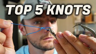 TOP 5 Knots You Should Know Beginners Guide to Fishing [upl. by Ynnavoj]