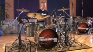 Two Handed 16th Note Beats  Drum Lessons [upl. by Aivull]