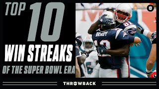 Top 10 Longest Win Streaks in NFL History [upl. by Liscomb554]