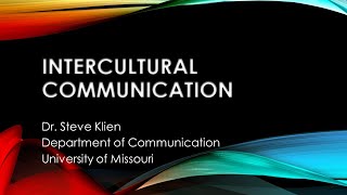 Intercultural Communication [upl. by Atterbury]