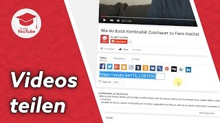 YouTube Video teilen So gehts  QuickTipp [upl. by Nishom720]