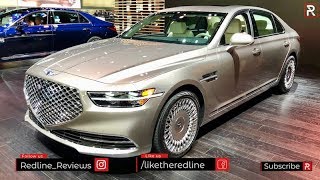 2020 Genesis G90 – Redline First Look – 2019 LA Auto Show [upl. by Elwira]