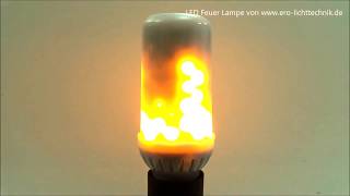 LED Feuer Lampe  Fire Lamp  Fackel Effekt von ERO LICHTTECHNIK [upl. by Myrvyn65]