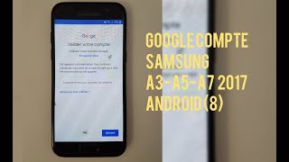 Comment Supprimer un compte google sur Samsung A3A5A7  sans PC  100 solution account frp bypass [upl. by Cowden]