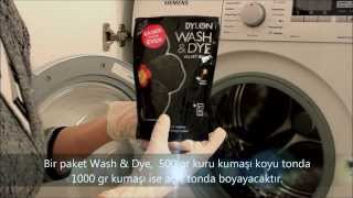 Çamaşır Makinesinde Kumaş BoyamaDylon Kumaş BoyasıDylon Wash amp Dye kumaşboyama [upl. by Suehtomit]