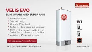 Velis Evo  Product Overview  Ariston UK [upl. by Cairistiona]