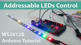 How To Control WS2812B Individually Addressable LEDs using Arduino [upl. by Aneeb541]