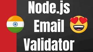 Nodejs Email Validator Full Application With Source Code [upl. by Ajuna]