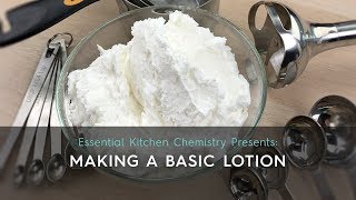 How to Guide Making a Basic Lotion [upl. by Ennovahs]