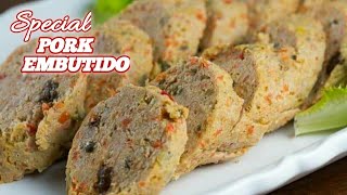 How to Make Special Pork Embutido Filipino Style Meatloaf [upl. by Ryan652]