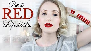 Best Red Lipsticks for Pale Skin  Drugstore amp High End [upl. by Aidul428]