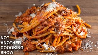 AUTHENTIC BUCATINI ALL AMATRICIANA [upl. by Ociram169]