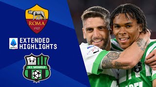 Roma vs Sassuolo Extended Highlights  Serie A  CBS Sports Golazo [upl. by Ferdy]