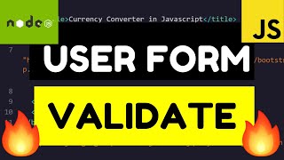 Nodejs Express User Form Validation with FastestValidator Library Full Project For Beginners [upl. by Dawson]