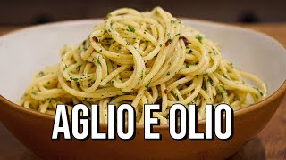 Spaghetti Aglio E Olio  Garlic And Oil Pasta Recipe [upl. by Bekki]