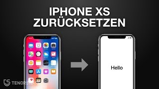 iPhone Xs auf die Werkseinstellungen zurücksetzen [upl. by Avaria157]