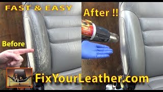 Automotive Leather Repair on Bolster  Quick Video Repair [upl. by Stanfill]