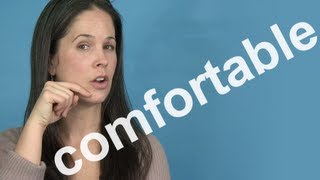 How to Pronounce COMFORTABLE  AMERICAN ENGLISH PRONUNCIATION [upl. by Eastlake]